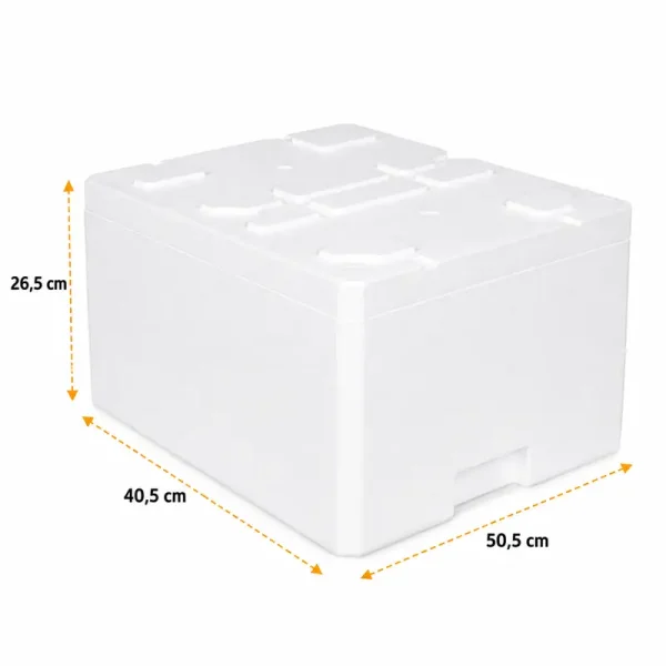 50,5*40,5*26,5 cm Strafor Et ve Balık Kutusu - 15 Kg. - Kolicim (1)