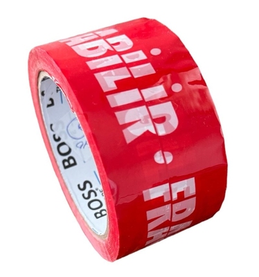 50x66 Red Sensitive Product Warning Duct Tape - Thumbnail
