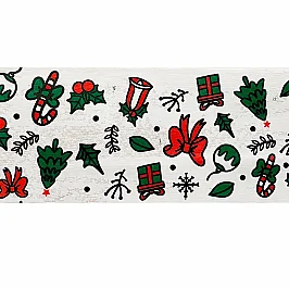 50mm x 66 Meter Christmas Ornament Printed Packaging Tape - 2