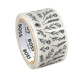 50mm x 66 Metre Çiçek Desenli Baskılı Koli Bantı - 1