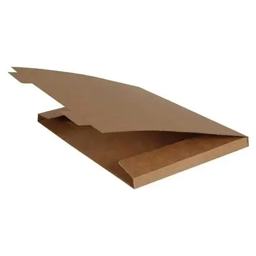 53x38x2cm Single Corrugated Locked Box - Kraft - 3