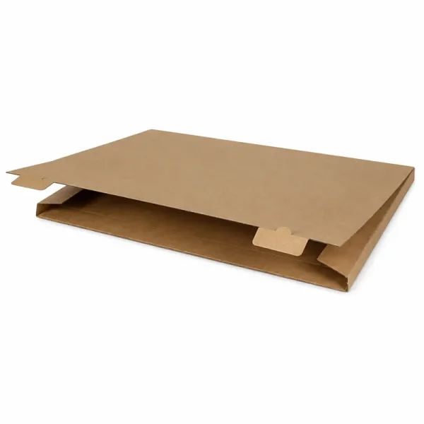 53x38x2cm Single Corrugated Locked Box - Kraft - Kolicim (1)