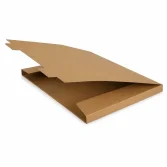 53x38x2cm Single Corrugated Locked Box - Kraft - 3