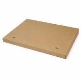 53x38x2cm Single Corrugated Locked Box - Kraft - 1