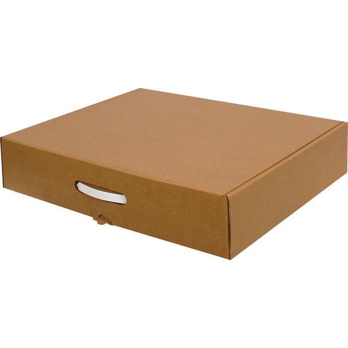 58x36x10.5cm Box - 7 Desi Box - Double Corrugated Box With Handles - Kraft