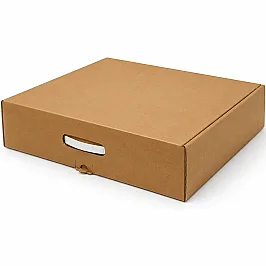 58x36x10.5cm Box - 7 Desi Box - Double Corrugated Box With Handles - Kraft - 1