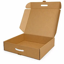 58x36x10,5cm Kutu - 7 Desi Kutu - Kulplu Çift Oluklu Kutu - Kraft - 3