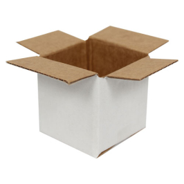 5x5x5cm Koli - 0,04 Desi Koli - Tek Oluklu Koli - Beyaz - 3