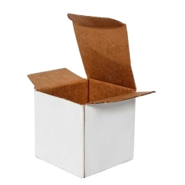 5x5x5cm Kutu - 0,04 Desi Kutu - Tek Oluklu Kutu - Beyaz - 1
