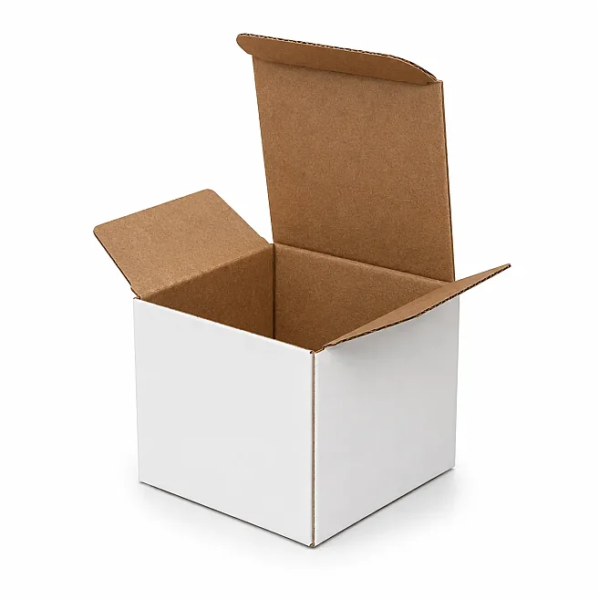 5x5x5 cm Box - 0.04 Desi Box - Single-Wall Box - White - 1