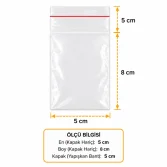 5x8+5cm OPP Bantlı Torba - 100 Adet - 2