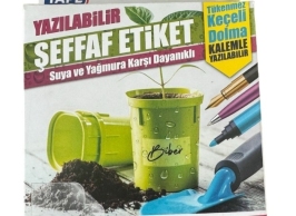 Yazılabilen Şeffaf Etiket 5x8,5cm - 30 Adet - Thumbnail