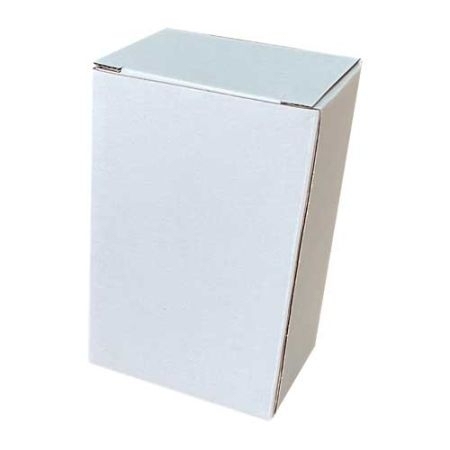 6.5 * 6.5 * 10 سم-0.1 صندوق ديسي - صندوق مموج مزدوج-أبيض
