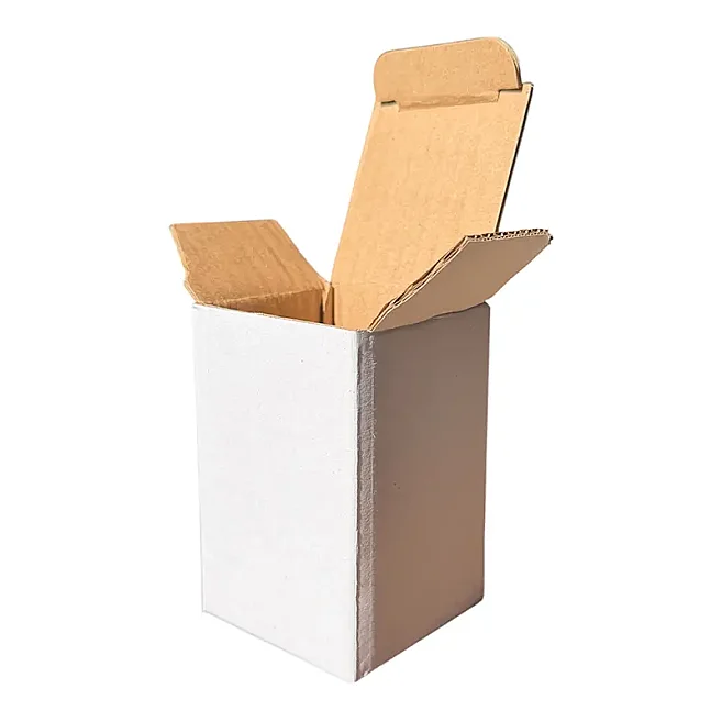 6,5x6,5x10cm Kutu - 0,1 Desi Kutu - Çift Oluklu Kutu - Beyaz - Kolicim (1)
