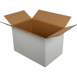 60x40x40cm Double Corrugated Box - White - Thumbnail