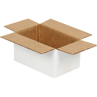 6,5x3,5x3cm Single Corrugated White Box - Thumbnail