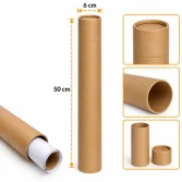 صندوق أسطواني من الكرتون 6×50 سم - 2