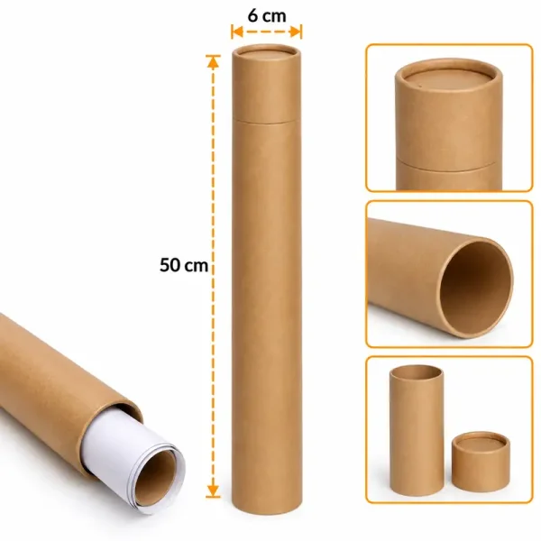 صندوق أسطواني من الكرتون 6×50 سم - Kolicim (1)