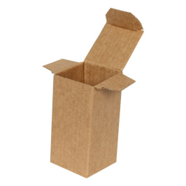 6x6x8cm Single Corrugated Box - Kraft - Thumbnail