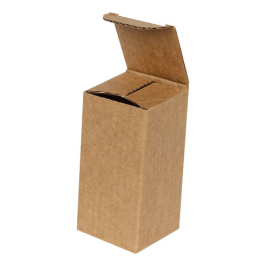 6x6x8cm Single Corrugated Box - Kraft - Thumbnail