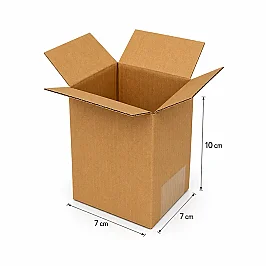 صندوق كرتون مموج مزدوج 7×7×10 سم - 2