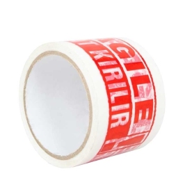 70x40 Warning Fragile Warning Printed Packing Tape - Thumbnail