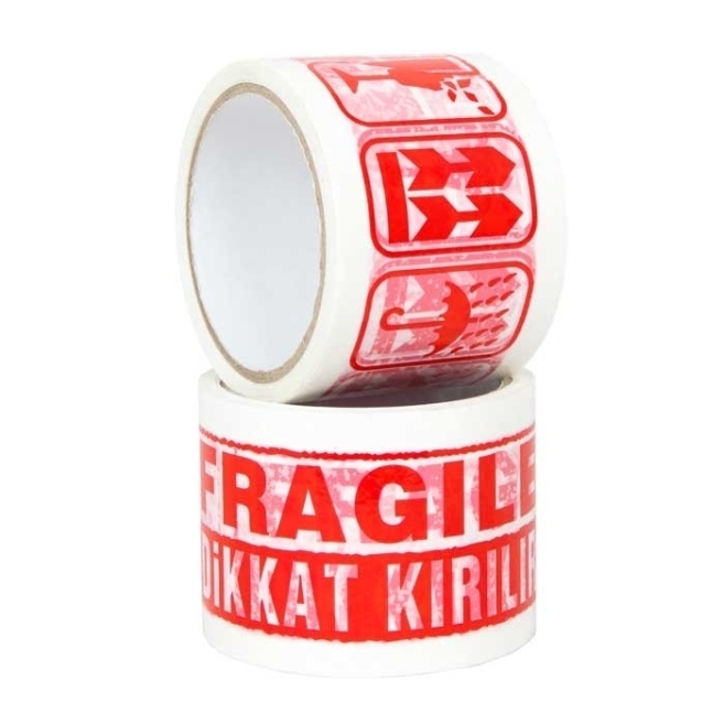 70x40 Warning Fragile Warning Printed Packing Tape 