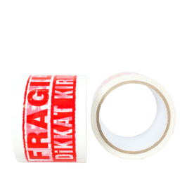 70x40 Warning Fragile Warning Printed Packing Tape - Thumbnail