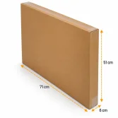 صندوق كرتون مموج مفرد 71×6×51 سم – صندوق لوحات - 3