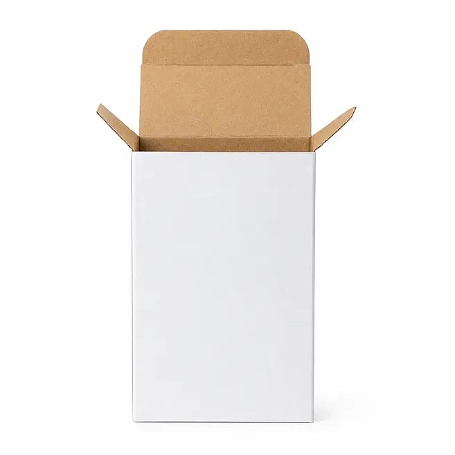7.5x5.5x12 cm Box - 0.2 Desi Box - Single-Wall Box - White - 3