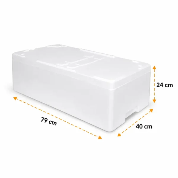 79*40*24 cm Strafor Et ve Balık Kutusu - 20 Kg. - Kolicim (1)