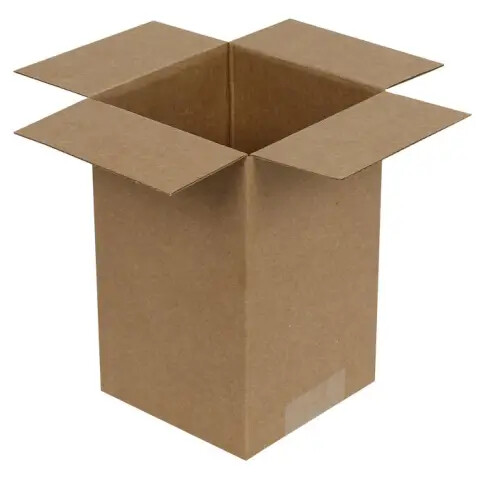 7x7x9cm Box - 0.1 Desi Box - Single Corrugated Box - Kraft - Kolicim