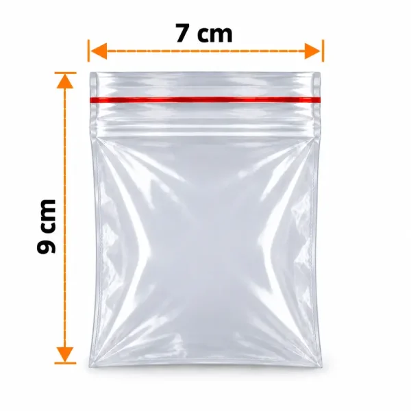 7×9 cm Zip Lock Bag – 1500 Pcs - 1