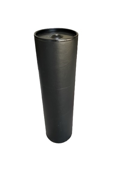 صندوق أسطواني أسود مقاس 8*24 سم - 1