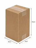 صندوق كرتوني أحادي الطبقة للتجارة الإلكترونية – كرافت | 8×8×10 سم - 3