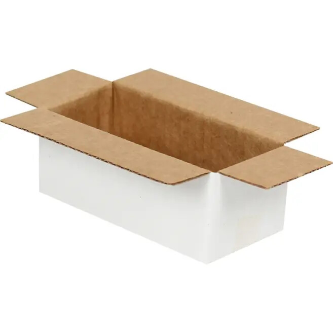 8,5x3,5x3cm Single Corrugated White Box - Kolicim