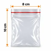 8×10 cm Zip Lock Bag – 1000 Pcs - 1