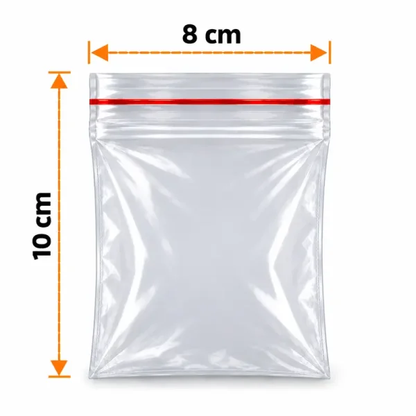 8×10 cm Zip Lock Bag – 1000 Pcs - 1