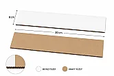 8x30cm Ara Karton Separatör - Beyaz - 1