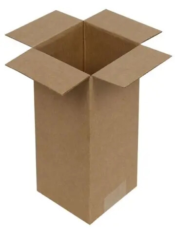 8x8x10cm Single Corrugated Box - Kraft - Kolicim