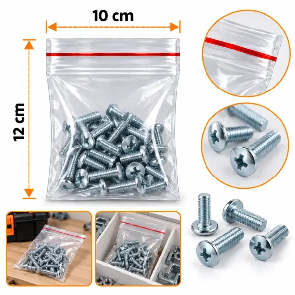9×11 cm Zip Lock Bag – 1000 Pcs - 3