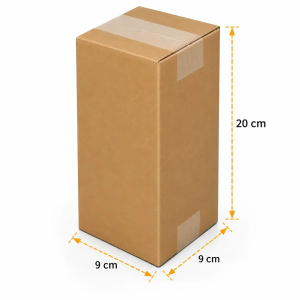 9x9x20cm Koli - 0,5 Desi Koli - Çift Oluklu Koli - Kolicim (1)