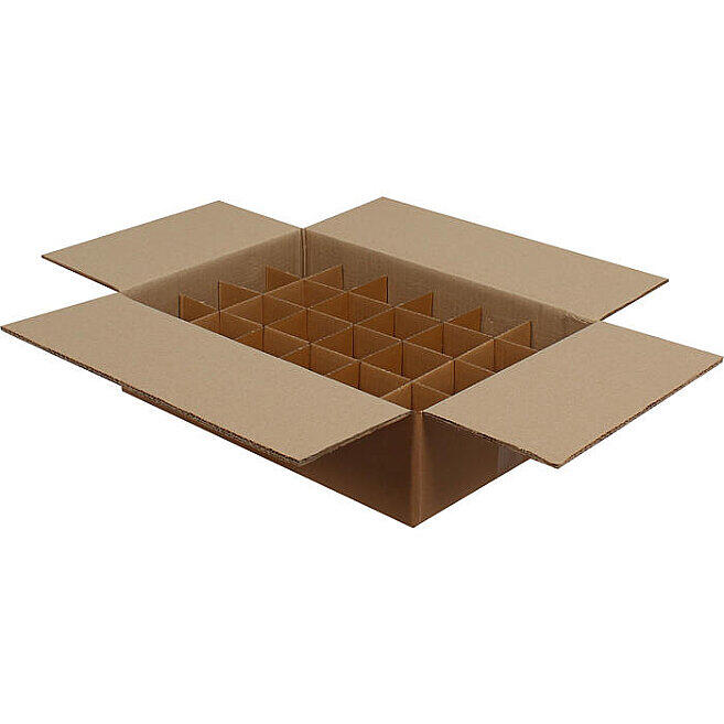 44x29x12,7cm Separatörlü Su Bardağı Kolisi Kurulumu