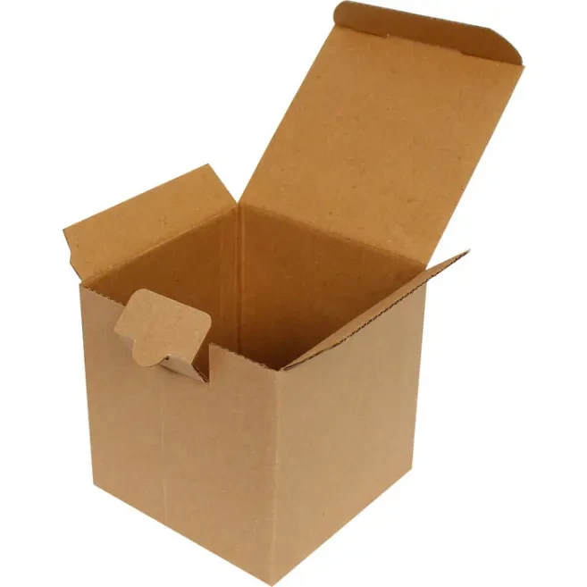 10,5x10,5x8cm Kilitli Kutu - 0,3 Desi Kutu - Tek Oluklu Kutu - Kraft - video