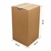 55x55x95cm Koli - Askılı Elbise Kolisi - 96 Desi Koli - Çift Oluklu - Kraft - 2
