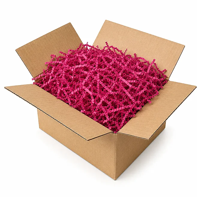 Zigzag Shredded Paper Filling Material - Maroon - 250Gr - Kolicim (1)