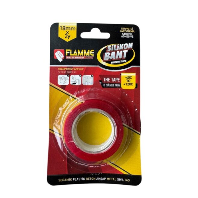 18mm x 2m Transparent Silicone Double-Sided Tape - Kolicim