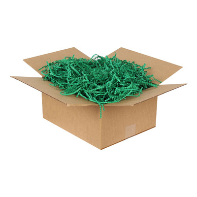 Zikzak Kırpık Kağıt Dolgu Malzemesi - Koyu Yeşil - 250Gr. - Thumbnail