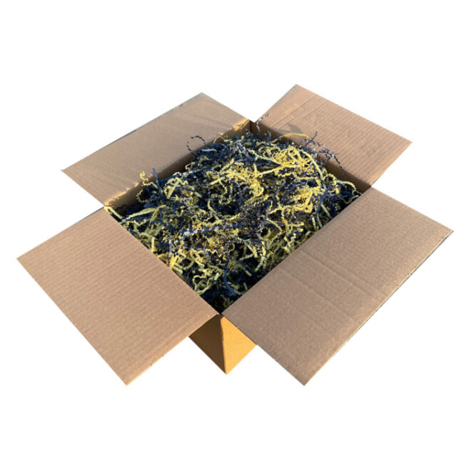 ورق تعبئة متعرج - أصفر أزرق داكن - 1 كغ - Kolicim