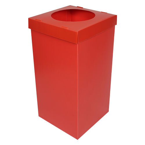 Plastic Recycling Bin – Red - 1